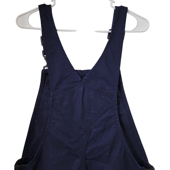 Carhartt FR Size M (8-10 Short) Loose Fit Navy Blue Utility Overalls - Picture 6 of 16